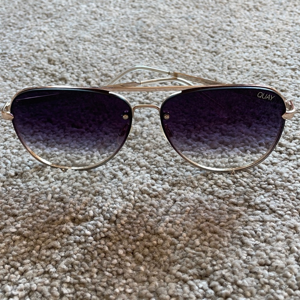 High key rimless fade sunglasses